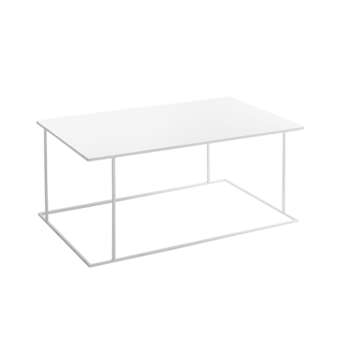 Kohvilaud WALT METAL 100×60 valge Elutoamööbel