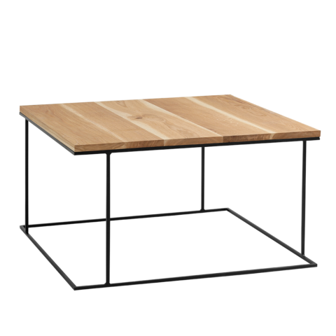 Kohvilaud WALT WOOD 100×100 tammevineer must Elutoamööbel