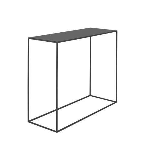 Konsoollaud Konsool TENSIO METAL 100×35 must Elutoamööbel