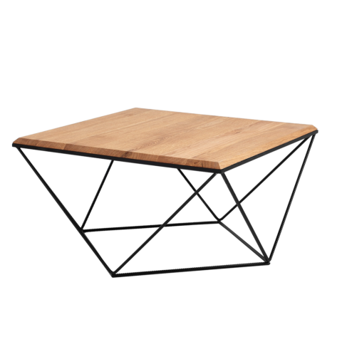 Kohvilaud DARYL SOLID WOOD 80 Tamm Must Elutoamööbel