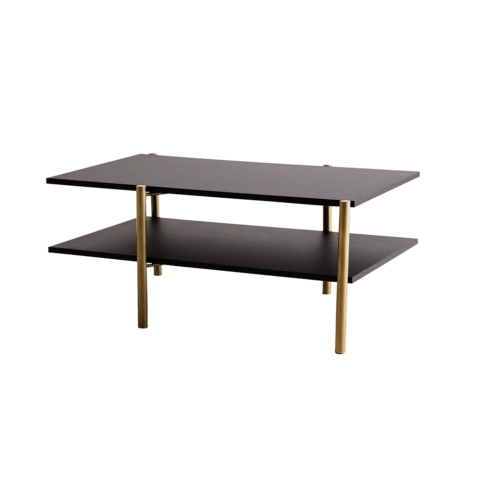 Kohvilaud RAVE BASIC 100×60 must (7919) kuldne Elutoamööbel