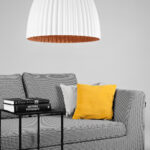 Rippvalgusti PLISSART L valge/vask Laelambid Homewell 8