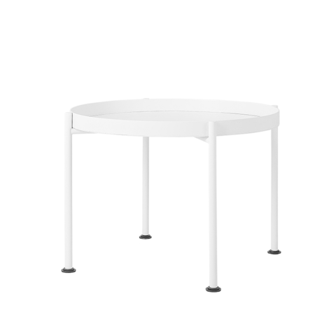 Kohvilaud HANNA METAL 601F valge Elutoamööbel