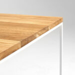 Kohvilaud TENSIO WOOD 100×100 tammevineer valge Elutoamööbel Homewell 11