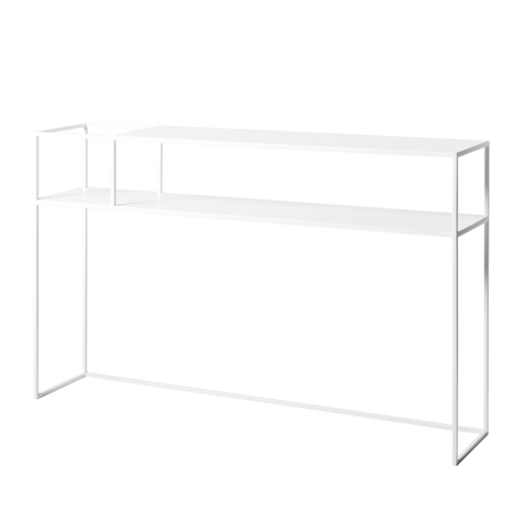 Konsoollaud SENSO FLOWER METAL 120 25L VALGE Elutoamööbel