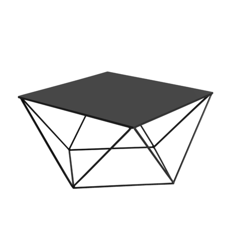 Kohvilaud DARYL METAL 80 must Elutoamööbel