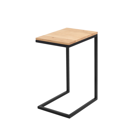 Kohvilaud Külglaud LUPE 30 tammepuit must Elutoamööbel