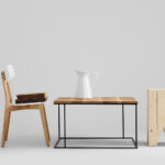 Kohvilaud WALT SOLID WOOD 100×100 puit must Elutoamööbel Homewell 14