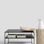 Kohvilaud 2 põrandale TENSIO METAL 80 must Elutoamööbel Homewell 8