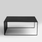 Kohvilaud 2seinaline metall 100×60 must Elutoamööbel Homewell 16