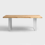 Õhtusöögilaud FELD180x90 täispuidust tamm valge Söögilauad Homewell 11