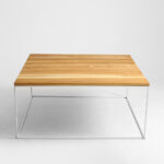 Kohvilaud TENSIO SOLID WOOD 100×100 puit valge Elutoamööbel Homewell 11