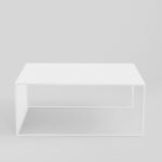 Kohvilaud 2 seinaga metall 100×60 valge Elutoamööbel Homewell 6