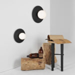 Seinalamp SKIVA BALL M must Sisustus Homewell 12