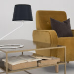 Laualamp SHADE LAMP vari musta jalaga valge Laualambid Homewell 9