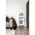Dalby kapp, 1 klaasuks, teras, valge, 38x35x70 cm Elutoamööbel Homewell 11