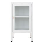 Dalby kapp, 1 klaasuks, teras, valge, 38x35x70 cm Elutoamööbel Homewell 7