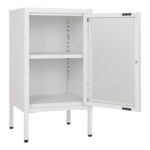 Dalby kapp, 1 klaasuks, teras, valge, 38x35x70 cm Elutoamööbel Homewell 10