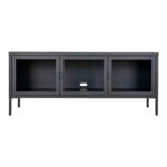Brisbane’i tv-alus, 3 klaasust, teras, must, 130x40x55 cm Elutoamööbel Homewell 5
