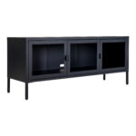 Brisbane’i tv-alus, 3 klaasust, teras, must, 130x40x55 cm Elutoamööbel Homewell 8