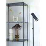 Vita riiul, 5 riiulit, must, must raam, 51x36x170 cm Elutoamööbel Homewell 17
