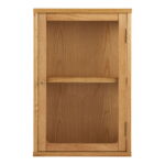 Zamora seinale kinnitatav kapp, tamm/tammespoon/karastatud klaas, naturaalne, 20x40x60 cm Kapid, kummutid ja riiulid Homewell 9