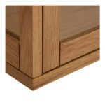 Zamora seinale kinnitatav kapp, tamm/tammespoon/karastatud klaas, naturaalne, 20x40x60 cm Kapid, kummutid ja riiulid Homewell 12