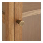 Zamora seinale kinnitatav kapp, tamm/tammespoon/karastatud klaas, naturaalne, 20x40x60 cm Kapid, kummutid ja riiulid Homewell 13