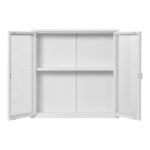 Brisbane’i riputatav vitriinkapp, 2 klaasust, teras, valge, 80x18x80 cm Elutoamööbel Homewell 8