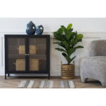 Dalby kapp, 2 klaasust, teras, must, 80x35x80 cm Elutoamööbel Homewell 10