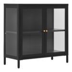 Dalby kapp, 2 klaasust, teras, must, 80x35x80 cm Elutoamööbel Homewell 7