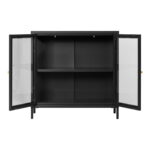 Dalby kapp, 2 klaasust, teras, must, 80x35x80 cm Elutoamööbel Homewell 8