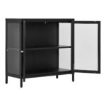 Dalby kapp, 2 klaasust, teras, must, 80x35x80 cm Elutoamööbel Homewell 9