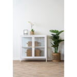 Dalby kapp, 2 klaasust, teras, valge, 80x35x80 cm Elutoamööbel Homewell 14