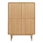 Darwini kapp, tamm, naturaalne, 100x40x140 cm Elutoamööbel Homewell 10