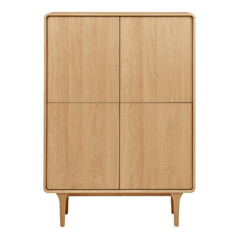 Darwini kapp, tamm, naturaalne, 100x40x140 cm Elutoamööbel