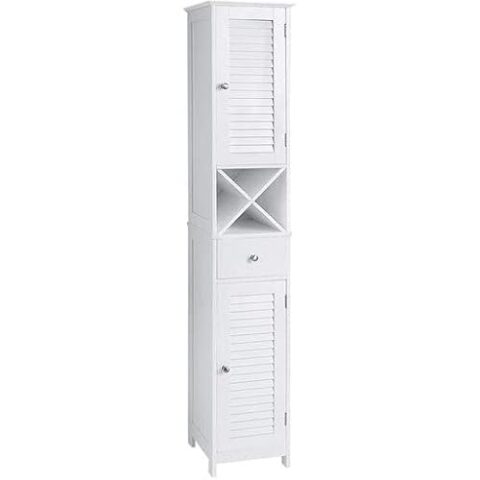 Vannitoa kapp 32x30x170cm, valge Vannitoakapid