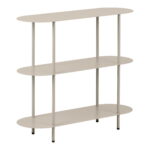Rieti riiul, 3 riiulit, metall, liivakarva, 31x90x81 cm Kapid, kummutid ja riiulid