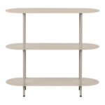 Rieti riiul, 3 riiulit, metall, liivakarva, 31x90x81 cm Kapid, kummutid ja riiulid