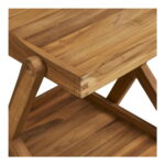 Pasaku teekäru, tiikpuu, naturaalne, 86x50x81 cm Köögiriiulid