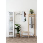 Emberi riidepuuriiul naturaalsest vitstest pingiga, bambus, naturaalne, 36x95x165 Esik ja Garderoob Homewell 15