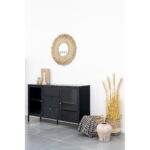 Külgmine ruuduline tekk, must/beež, 130×180 cm Sisustus