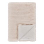 Galena ruuduline, kunstkarusnahk, valge, 130×180 cm Sisustus