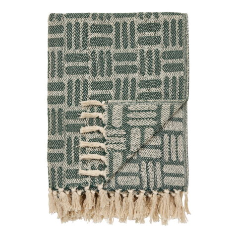 Adana ruuduline tekk, roheline, 130×180 cm Sisustus