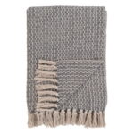 Cort ruuduline kangas, puuvill, tumehall/valge, disain c, 130×160 cm Sisustus