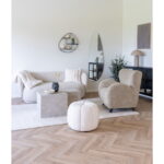 Galena padi, kunstkarusnahk, valge, 45×45 cm Sisustus