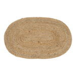 Bombay punutud džuudist uksematt, naturaalne, ovaalne, 50×80 cm Sisustus Homewell 5