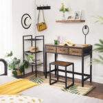Meigilaud 90x40x137.5cm antiik, must Meigilauad