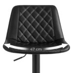 Baaritool 46.3x41x(88.6-110.5)cm must Baaripukid ja baaritoolid