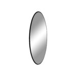 Jersey peegel, teras, must, ø60 cm Esik ja Garderoob